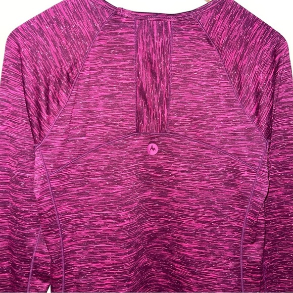 Marmot Long Sleeve  Top‎ Women’s Size Small Purple Pink Heathered Activewear - Picture 6 of 8
